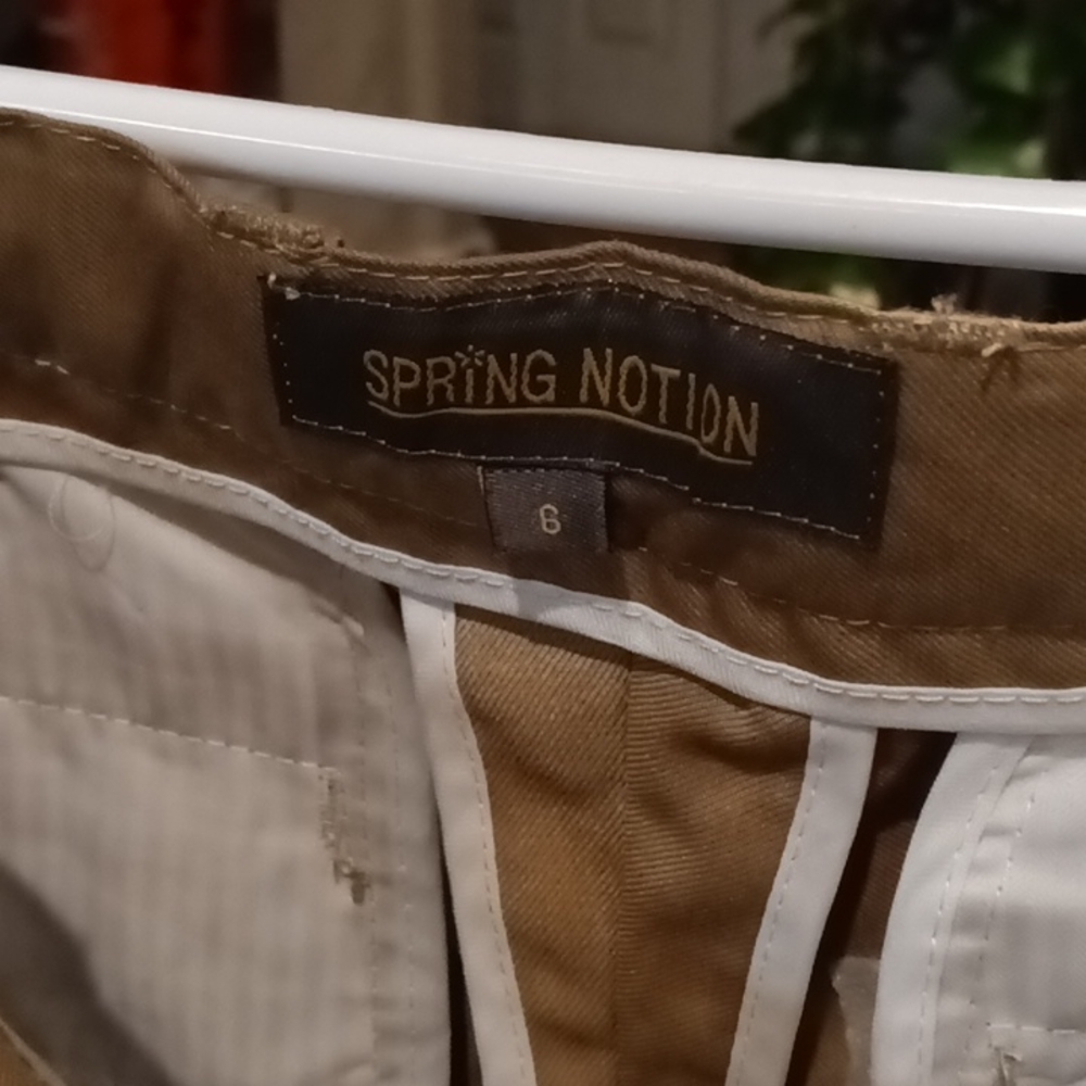 NWT SPRING NOTION boy's tan dress pants Size 6